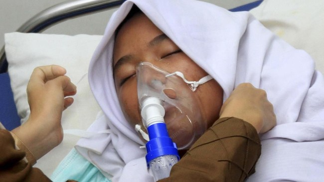 Korban keracunan gas di Mandailing Natal (Madina), Sumut, bertambah menjadi 58 orang.