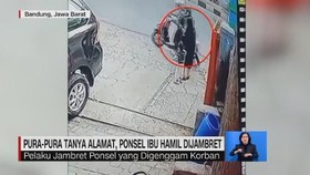 VIDEO: Pura Pura Tanya Alamat, Ponsel Ibu Hamil Dijambret