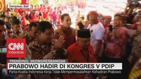 VIDEO: Prabowo Hadir di Kongres V PDIP