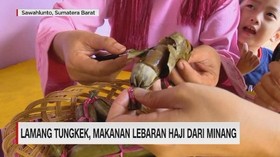 VIDEO: Lamang Tungkek, Makanan Lebaran Haji dari Minang