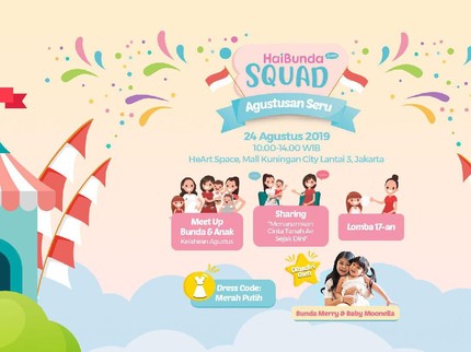 Rayakan HUT RI, Ikut Agustusan Seru Bareng HaiBunda Yuk Bun