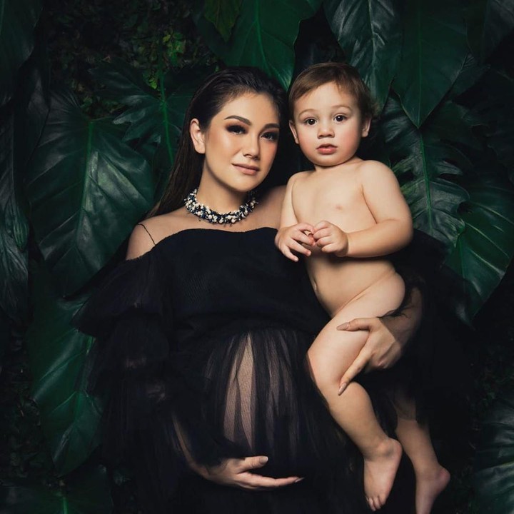 Enggak lupa Celine mengajak putranya yang imut, Lucio Otthild William. (Foto: Instagram @celine_evangelista)