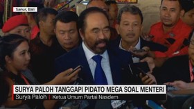 VIDEO: Surya Paloh Tanggapi Pidato Mega Soal Menteri