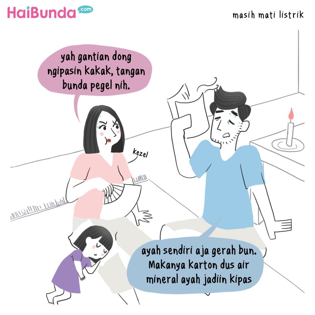Banyak yang bilang, mati lampu bikin 'mati gaya'. Kalau menurut Bunda bagaimana? Apa yang Bunda dan keluarga lakukan saat mati lampu?