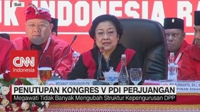 VIDEO: Megawati Umumkan Struktur & Tutup Kongres V