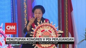 VIDEO: Penutupan Kongres V PDI Perjuangan