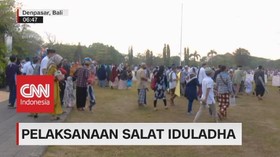 VIDEO: Pelaksanaan Salat Idul Adha di Pulau Dewata
