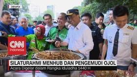 VIDEO: Silaturahmi Menhub dan Pengemudi Ojek Online