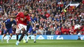 FOTO: MU Buat Chelsea Merana di Pekan Perdana Manchester United meraih kemenangan telak atas Chelsea pada laga pekan perdana Liga Inggris di Stadion Old Trafford, Minggu (10/8).