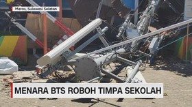 VIDEO: Menara BTS Roboh Timpa Sekolah