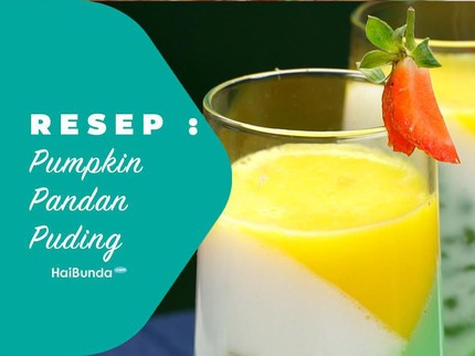 Resep Pumpkin Pandan Puding