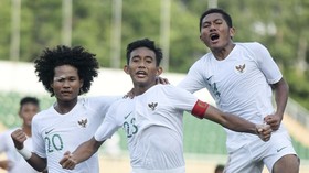 FOTO: Timnas Indonesia U-18 Ditahan Imbang Myanmar