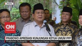VIDEO: Prabowo Apresiasi Kunjungan Ketua Umum PPP