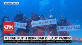 VIDEO: Merah Putih Berkibar di Laut Pasifik