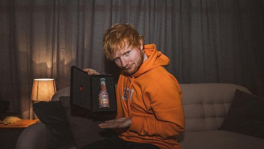 Desain botol saus tomat Ed Sheeran