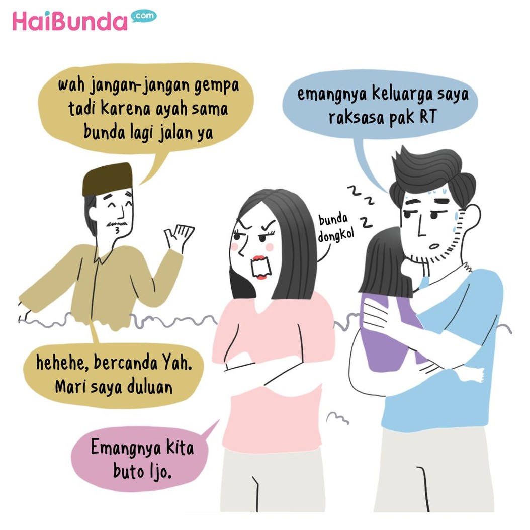 Begini pengalaman Bunda di komik ini dan keluarga ketika terjadi gempa bumi. Kalau keluarga Bunda punya pengalaman apa? Share yuk.