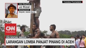 VDEO: Larangan Lomba Panjat Pinang di Aceh