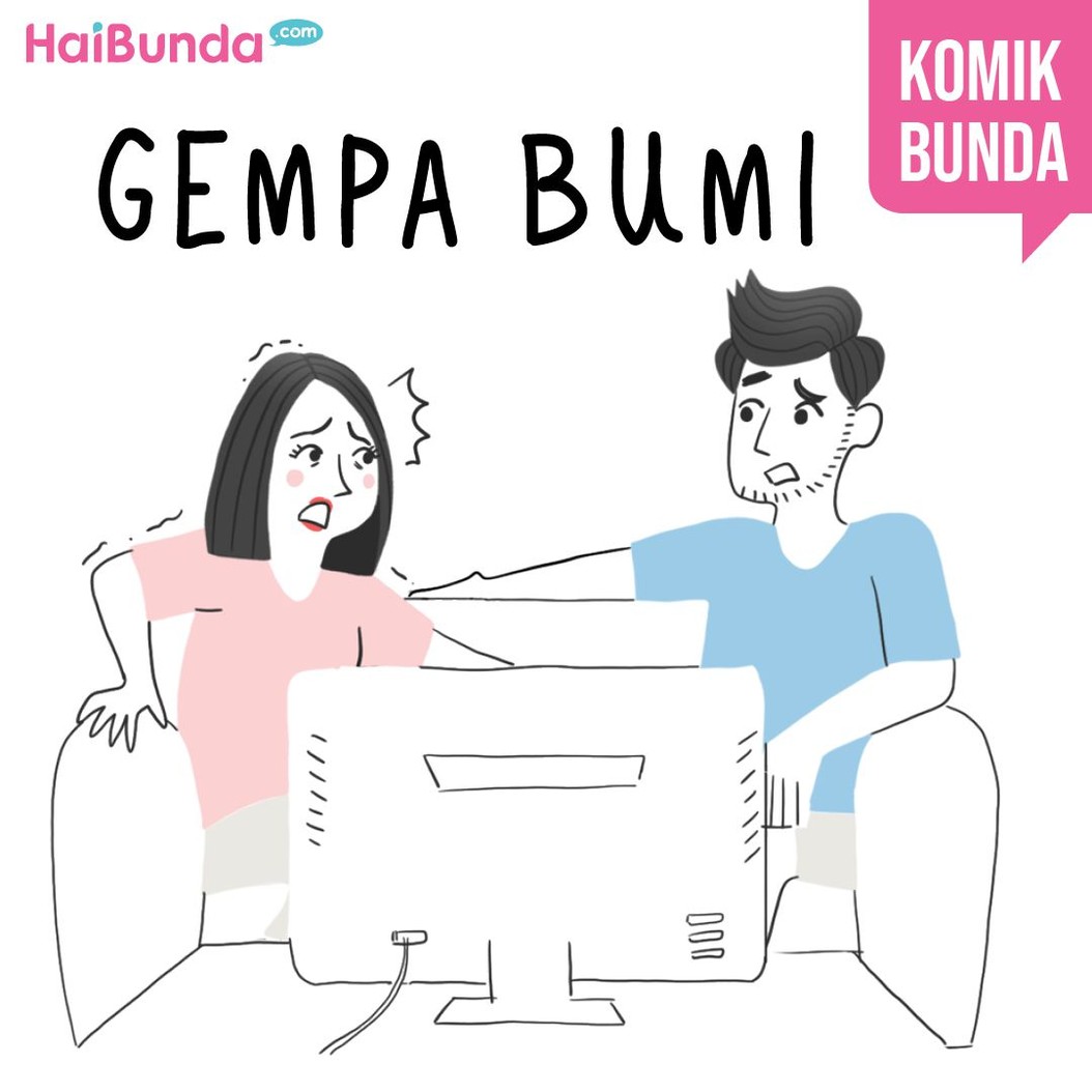 Begini pengalaman Bunda di komik ini dan keluarga ketika terjadi gempa bumi. Kalau keluarga Bunda punya pengalaman apa? Share yuk.