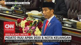 VIDEO: Ini Pidato Lengkap Jokowi di Nota Keuangan RAPBN 2020