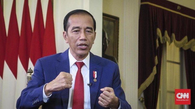Presiden Joko Widodo (Jokowi)  di Istana Negara, Jakarta, Kamis (15/8).