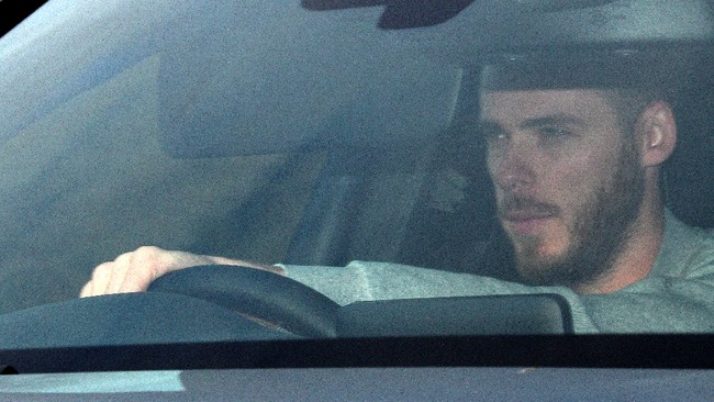 Manchester United's Spanish goalkeeper David de Gea arrives at the club's Carrington Training complex in Manchester, north west England on December 20, 2018. Ole Gunnar Solskjaer was Wednesday handed the daunting task of saving Manchester United's season after the disastrous final few months of Jose Mourinho's reign.
Oli SCARFF / AFP