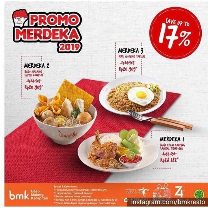 <p>Hari terakhir nih, Bun, kalau makan dengan harga spesial di Bakso Malang Karapitan. Beberapa menu memberikan diskon 17 persen. (Foto: Istimewa)</p>