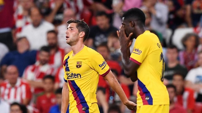 FOTO: Barcelona Terpuruk di Laga Pertama Liga Spanyol