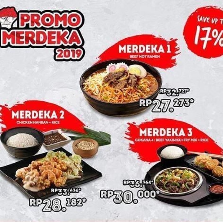 <p>Gokana juga memberikan diskon 17 persen pada tiga paket merdeka. Lumayan kan? (Foto: Istimewa)</p>