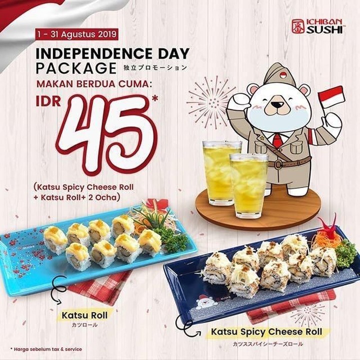 <p>Ichiban Sushi enggak mau ketinggalan, dengan menghadirkan harga spesial untuk dua menu sushinya. (Foto: Istimewa)</p>
