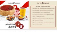 <p>Selama dua hari, 16-17 Agustus Dapur Cokelat memberikan diskon 17 persen + 8 persen lho. Tertarik enggak nih, Bun? (Foto: Istimewa)</p>