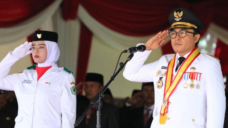 Pemerintah Kabupaten Pamekasan menggelar upacara HUT Republik Indonesia ke-74.