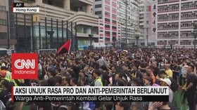 VIDEO: Aksi Unjuk Rasa Hong Kong Berlanjut