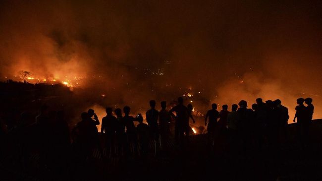 Ratusan Rumah di Pulau Sebuku Kalsel Hangus Terbakar