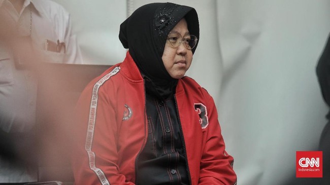 Wali Kota Surabaya Tri Rismaharini resmi menjadi Ketua DPP PDIP Bidang Kebudayaan, setelah mengucapkan janji jabatan di Kantor DPP PDIP, Jakarta, Senin (19/8).