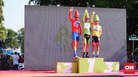 Hasil Etape 1 Tour d'Indonesia 2019 : Angus Lyons Juara