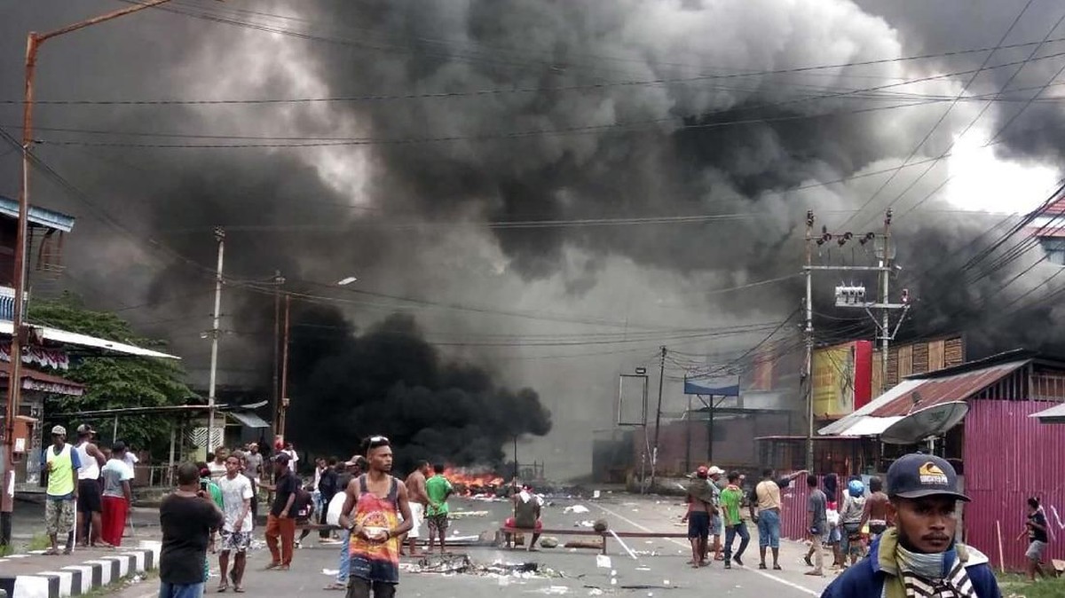 FOTO : Suasana Mencekam di Manokwari