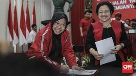 Risma Manut Mega soal Paslon PDIP di Pilkada Kota Surabaya