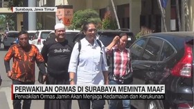 VIDEO: Perwakilan Ormas di Surabaya Meminta Maaf