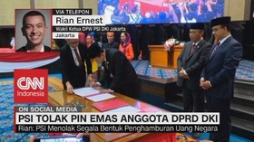 VIDEO: PSI Tolak Pin Emas Anggota DPRD DKI