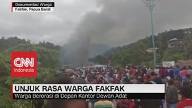 VIDEO: Unjuk Rasa Warga Fakfak Papua