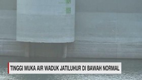 VIDEO: Tinggi Muka Air Waduk Jatiluhur di Bawah Normal