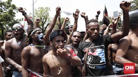 Massa Papua Bubar, Bertekad Unjuk Rasa Lagi Pekan Depan