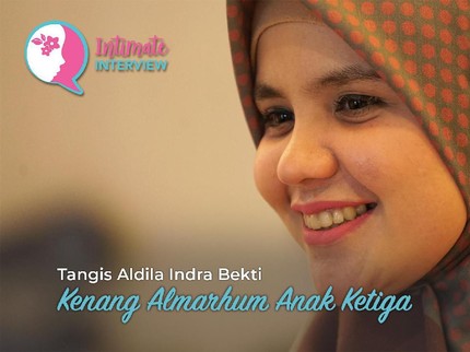 Tangis Aldila Indra Bekti Kenang Almarhum Anak Ketiga