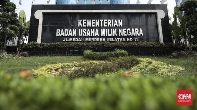 Kementerian BUMN Ungkap Skenario dan Tahap New Normal Kantor Kementerian Badan Usaha Milik Negara (BUMN), Jakarta, Kamis, 22 Agustus 2019. CNN Indonesia/Bisma Septalisma