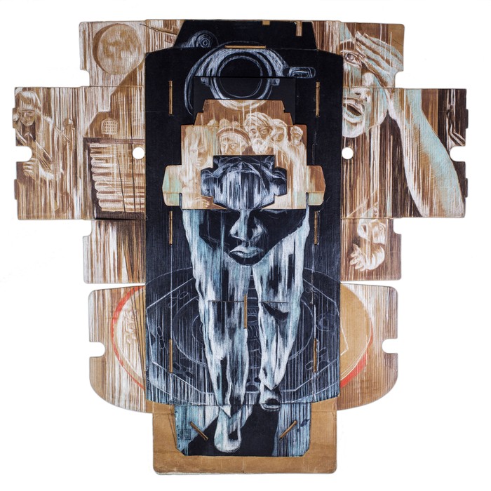 Lukisan Semsar Siahaan di Art Jakarta 2019