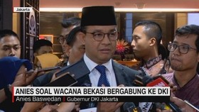 VIDEO: Anies Soal Wacana Bekasi Gabung ke DKI