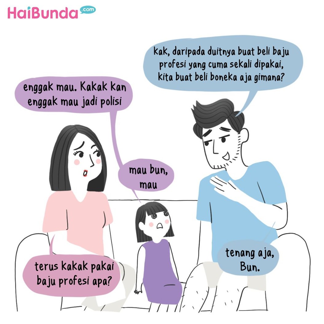 Beginilah persiapan kakak untuk ikut karnaval 17-an. Bunda dan Ayah pun heboh. Kalau persiapan karnaval si kecil gimana, Bun?