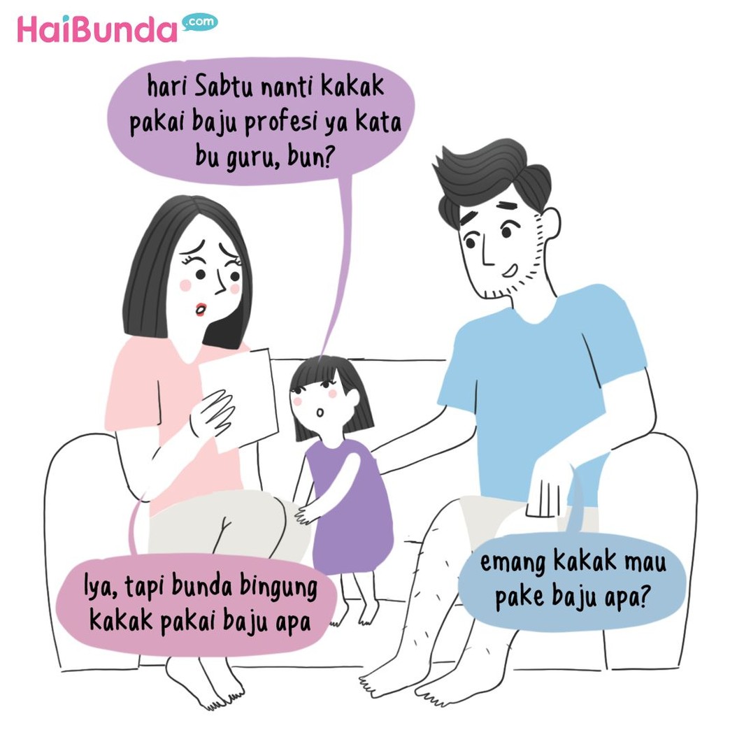 Beginilah persiapan kakak untuk ikut karnaval 17-an. Bunda dan Ayah pun heboh. Kalau persiapan karnaval si kecil gimana, Bun?