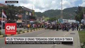 VIDEO: Polisi Tetapkan 10 Orang Tersangka Demo Rusuh Timika