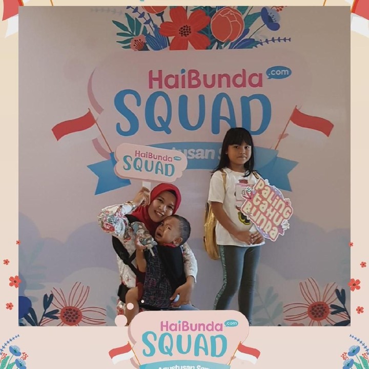 <p>Wah, happy banget nih! Terima kasih Bunda dan buah hati sudah ikutan Agustusan Seru HaiBundaSquad.  </p>